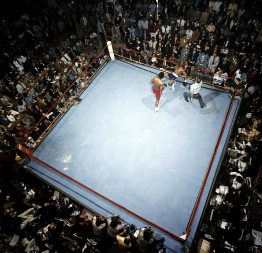 boxing ring up view